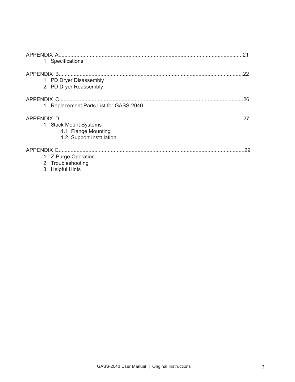 Perma Pure GASS-2040 User Manual | Page 3 / 29