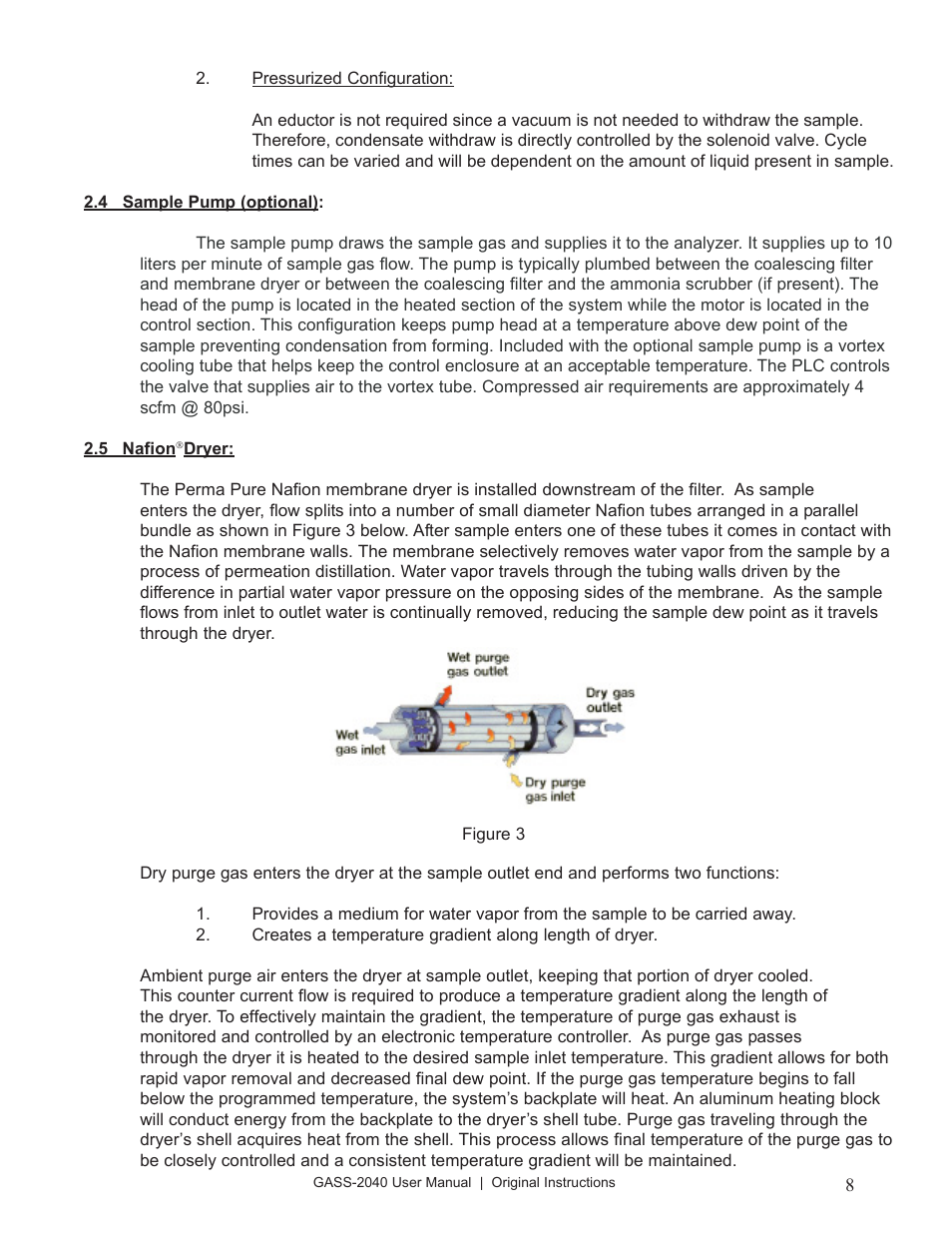 Perma Pure GASS-2040 User Manual | Page 8 / 29