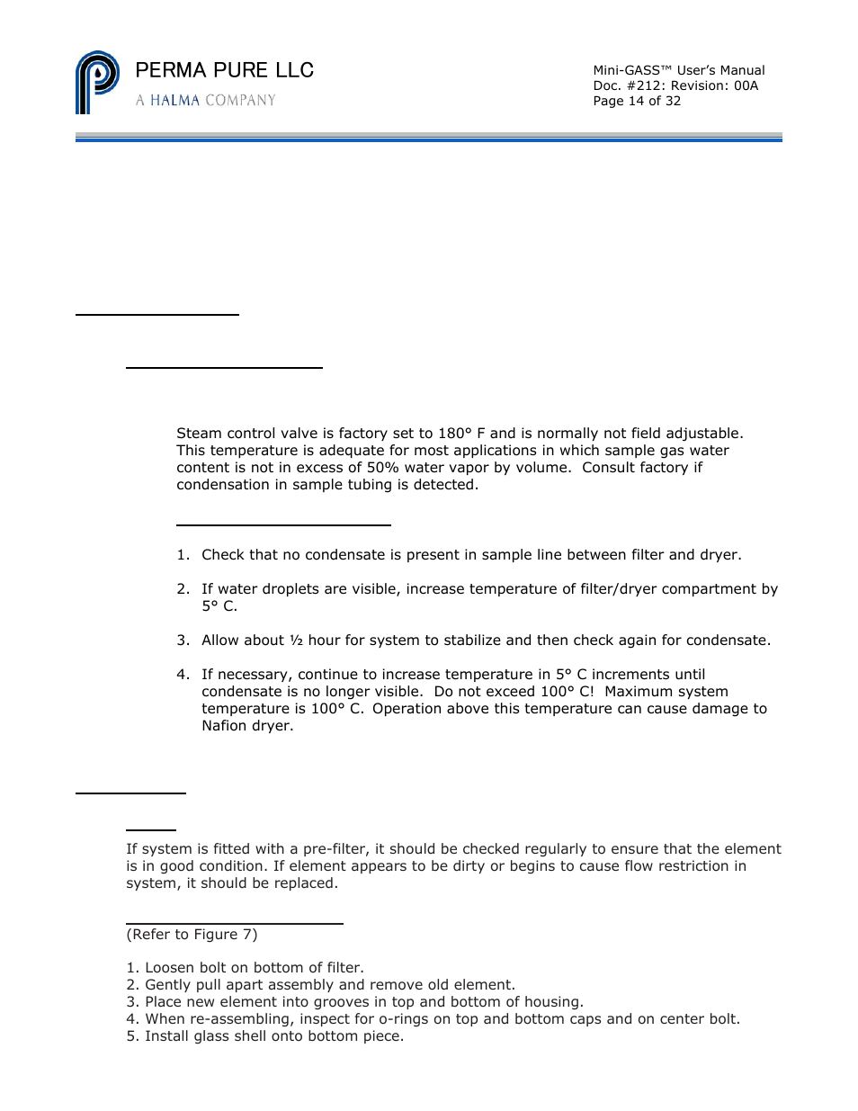 Perma pure llc | Perma Pure Mini-GASS User Manual | Page 14 / 32