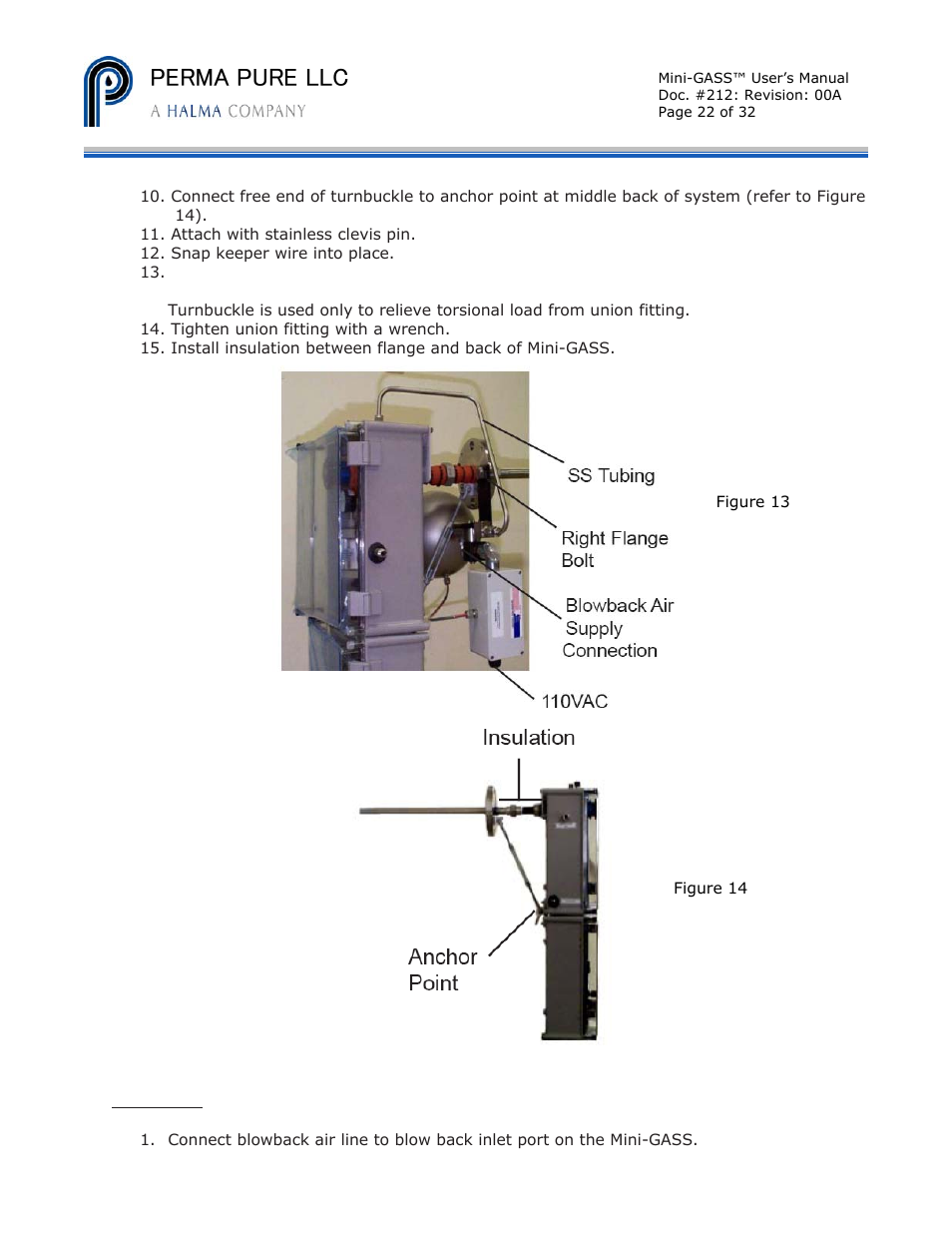 Perma pure llc | Perma Pure Mini-GASS User Manual | Page 22 / 32
