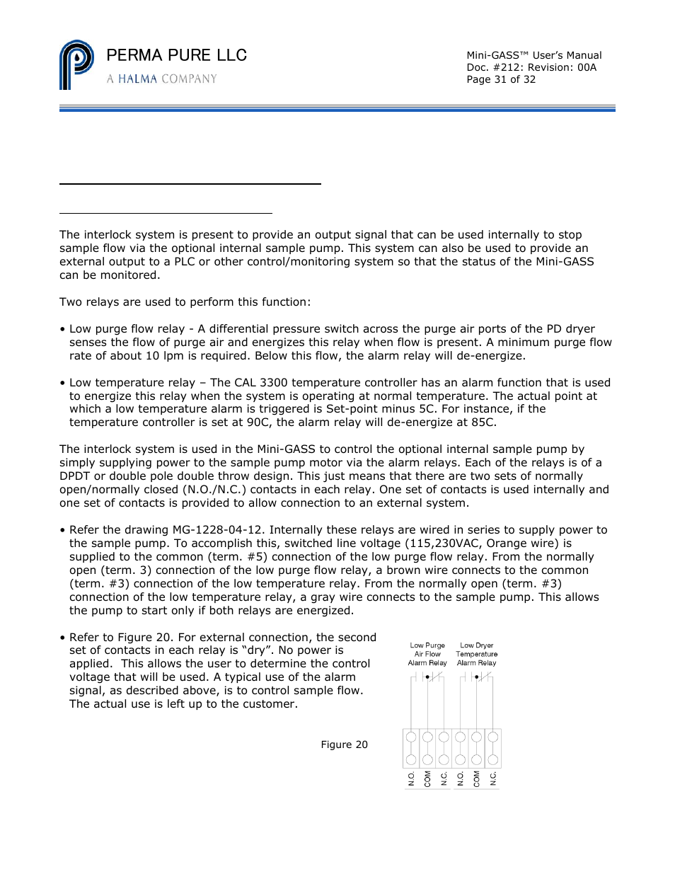 Perma pure llc | Perma Pure Mini-GASS User Manual | Page 31 / 32