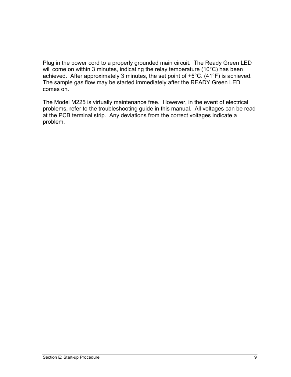 Perma Pure Baldwin-Series M225 User Manual | Page 9 / 40