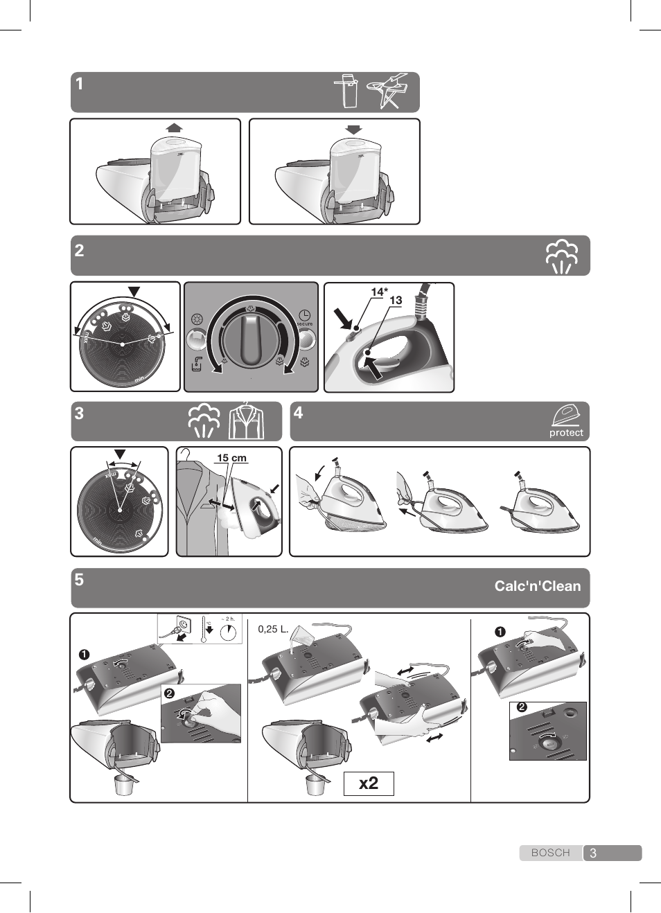 Bosch TDS372410E weiß grün Dampfstation Sensixx DS37 ProEnergy User Manual | Page 3 / 160