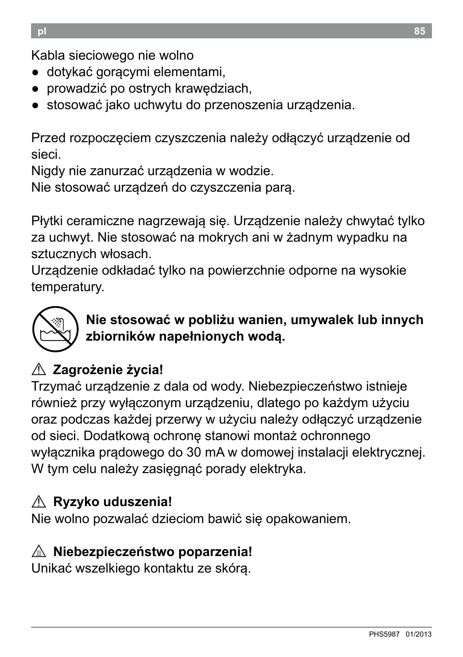 Bosch PHS5987S Keratin Advance Haarglätter SYOSS Glanzversiegelungs-Fluid User Manual | Page 89 / 132