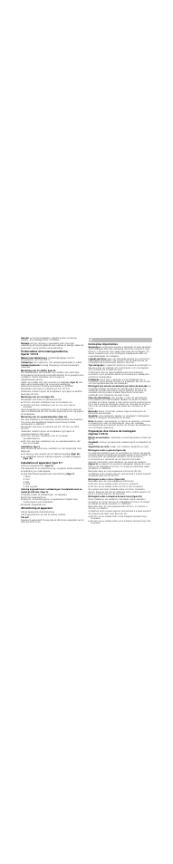 Bemærk, Montering over en skuffe, figur 2a, Montering over en ovn (figur 2b) | Montering over en opvaskemaskine (figur 2c), Ventilation, figur 4, Installation af apparatet, figur 5/7, Markér midten af udskæringen i bordpladen, Anbring kogesektionen, Installer kogesektionen, Afmontering af apparatet | Bosch PIB645F17M Edelstahl umlaufender Rahmen 60 cm Induktions-Kochstelle Glaskeramik User Manual | Page 8 / 14