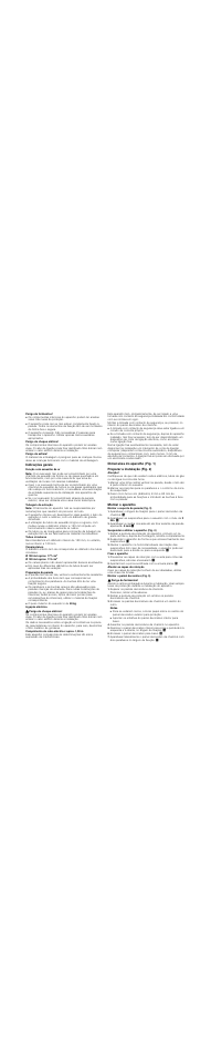 Perigo de ferimentos, Perigo de choque elétrico, Perigo de asfixia | Indicações gerais, Função com exaustão de ar, Nota, Tubagem de extração, Preparação da parede, Ligação eléctrica, Dimensões do aparelho (fig. 1) | Bosch DWK09M850 User Manual | Page 12 / 24