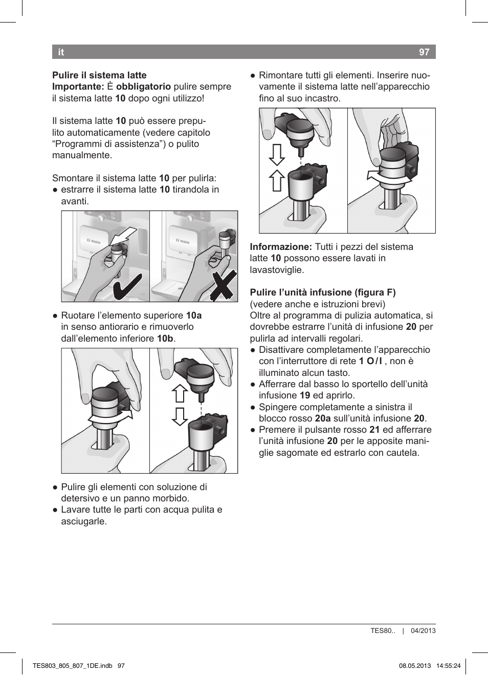 Bosch TES80751DE VeroSelection 700 Kaffeevollautomat Edelstahl User Manual | Page 101 / 116