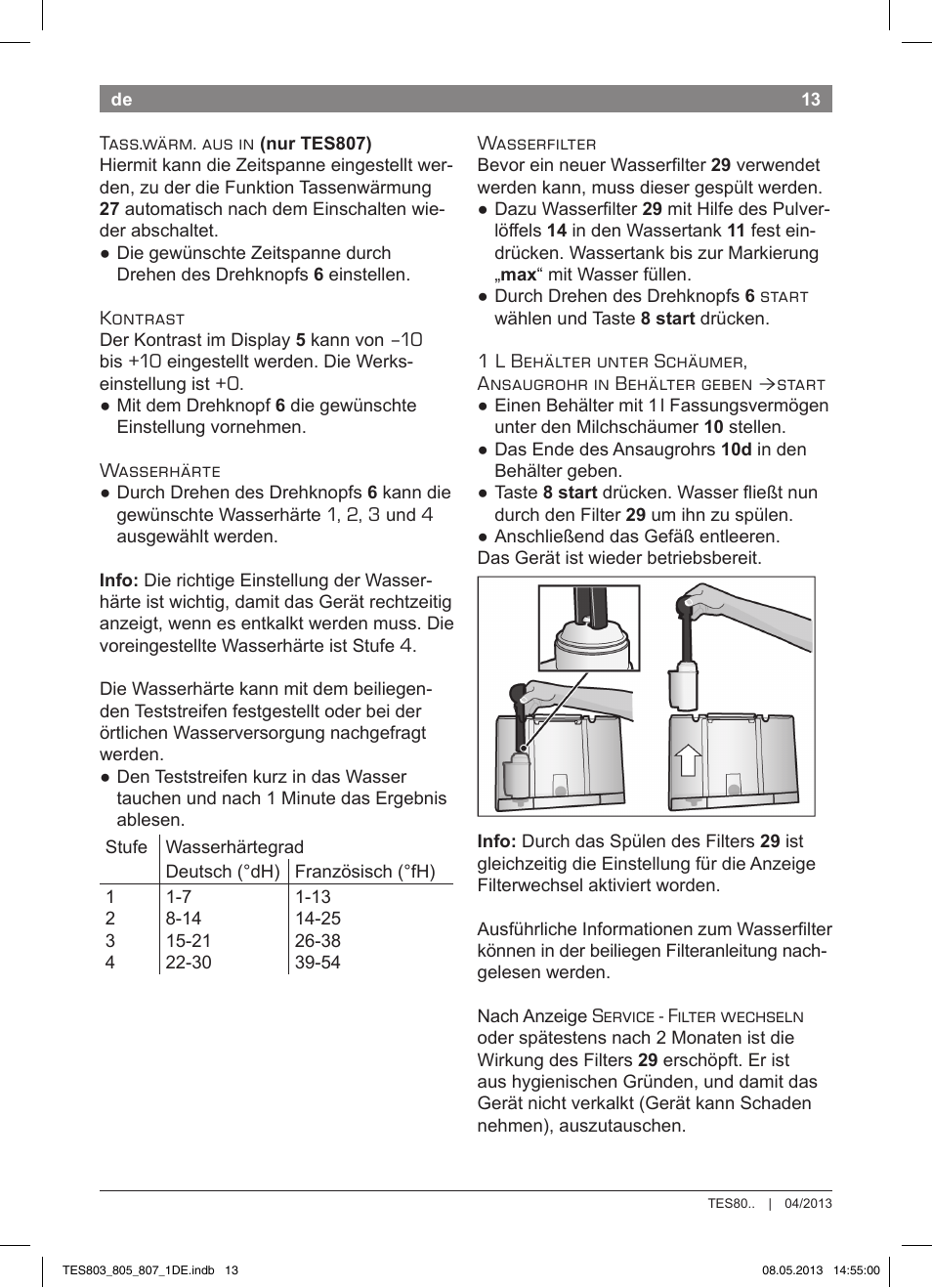 Bosch TES80751DE VeroSelection 700 Kaffeevollautomat Edelstahl User Manual | Page 17 / 116
