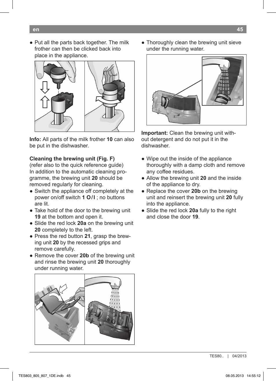 Bosch TES80751DE VeroSelection 700 Kaffeevollautomat Edelstahl User Manual | Page 49 / 116