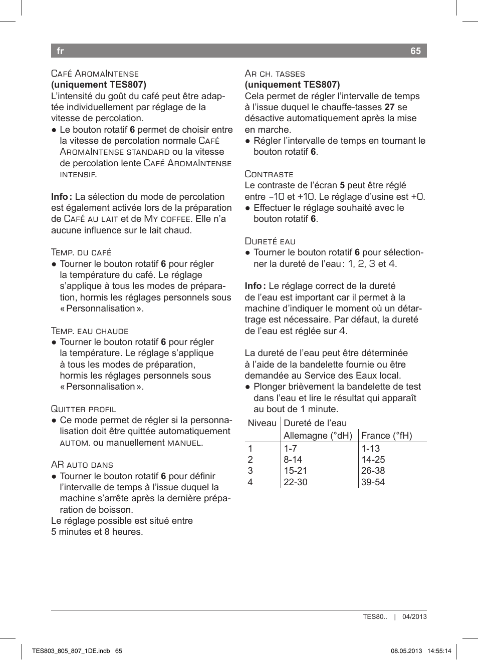 Bosch TES80751DE VeroSelection 700 Kaffeevollautomat Edelstahl User Manual | Page 69 / 116