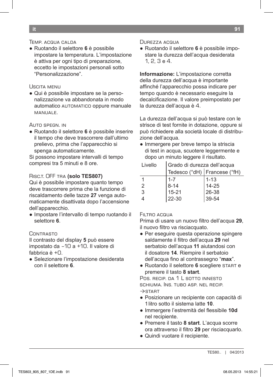 Bosch TES80751DE VeroSelection 700 Kaffeevollautomat Edelstahl User Manual | Page 95 / 116
