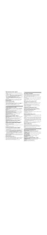 Ligar a placa de cozinhar - figura 4, Desmontar a placa de cozinhar, Lo que se debe tener en cuenta | Preparación de los muebles - figura 1, Conexión de la placa de cocción - figura 2, Marcar el centro del hueco, Colocar la placa de cocción, Insertar la placa de cocción, Conexión de la placa de cocción - figura 4, Desmontar la placa de cocción | Bosch NKH645G17M Edelstahl umlaufender Rahmen Elektro-Kochmulde User Manual | Page 5 / 8