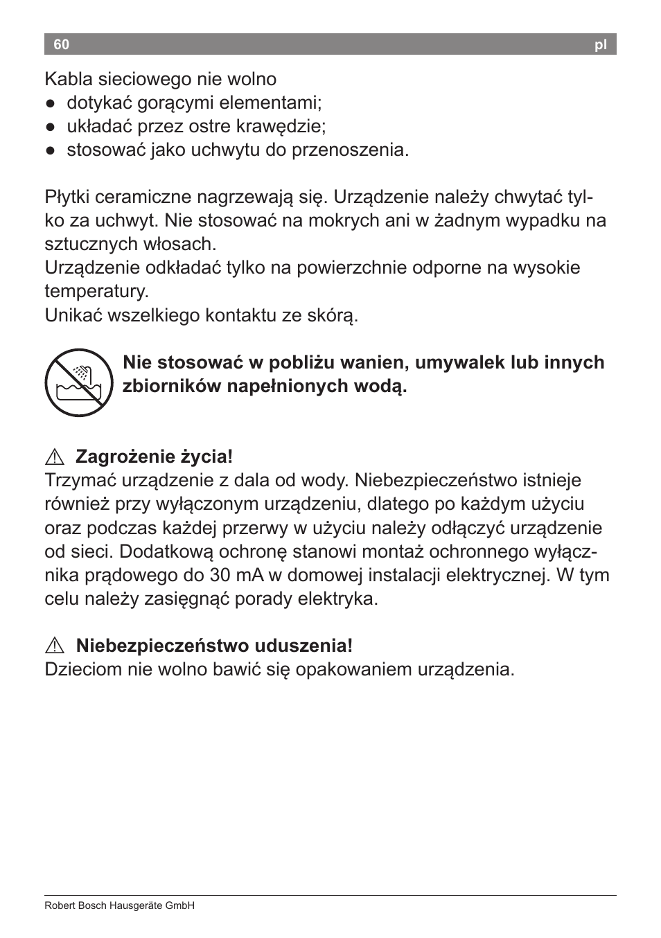 Bosch PHS2112 Haarglätter PureStyle User Manual | Page 64 / 91