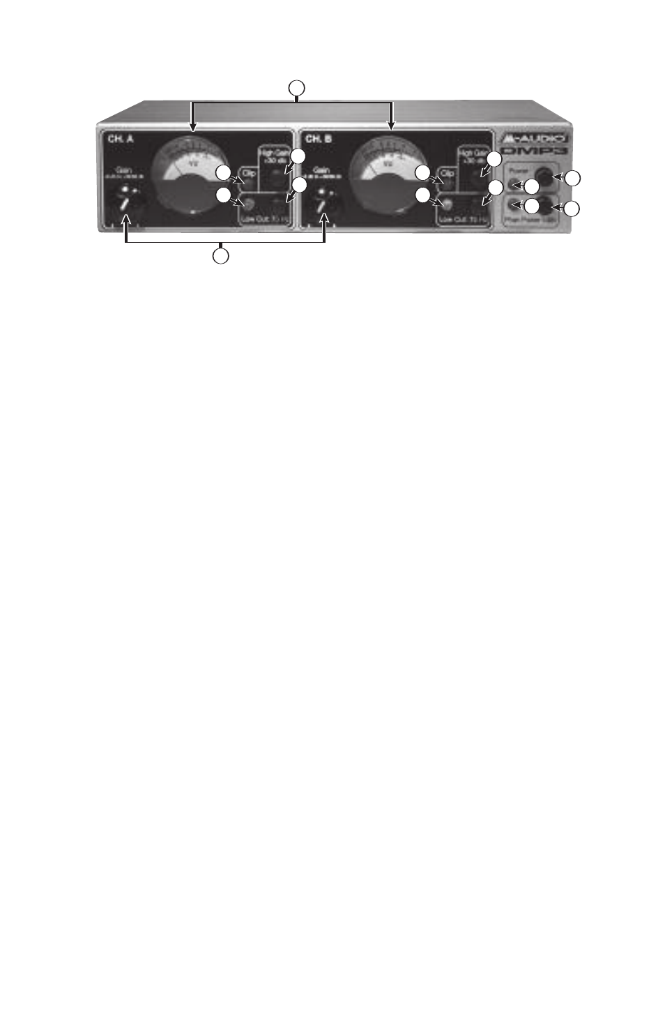 Front & rear panels, Front panel, Dmp3 | user guide 2 | M-AUDIO DMP3 User Manual | Page 3 / 10