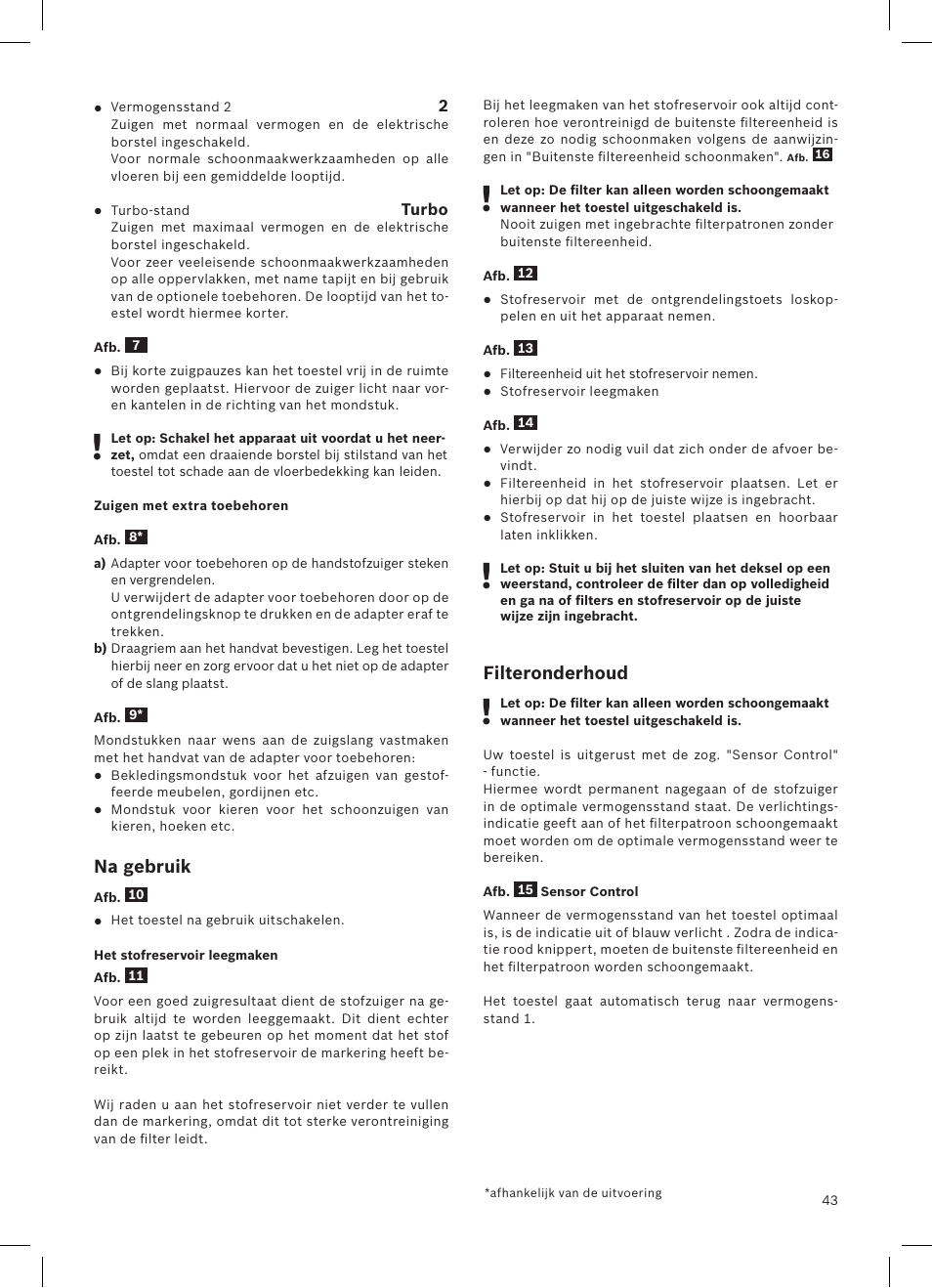 Bosch Athlet 252V Kabelloser Handstaubsauger BCH6255N1 dark navy User Manual | Page 44 / 108