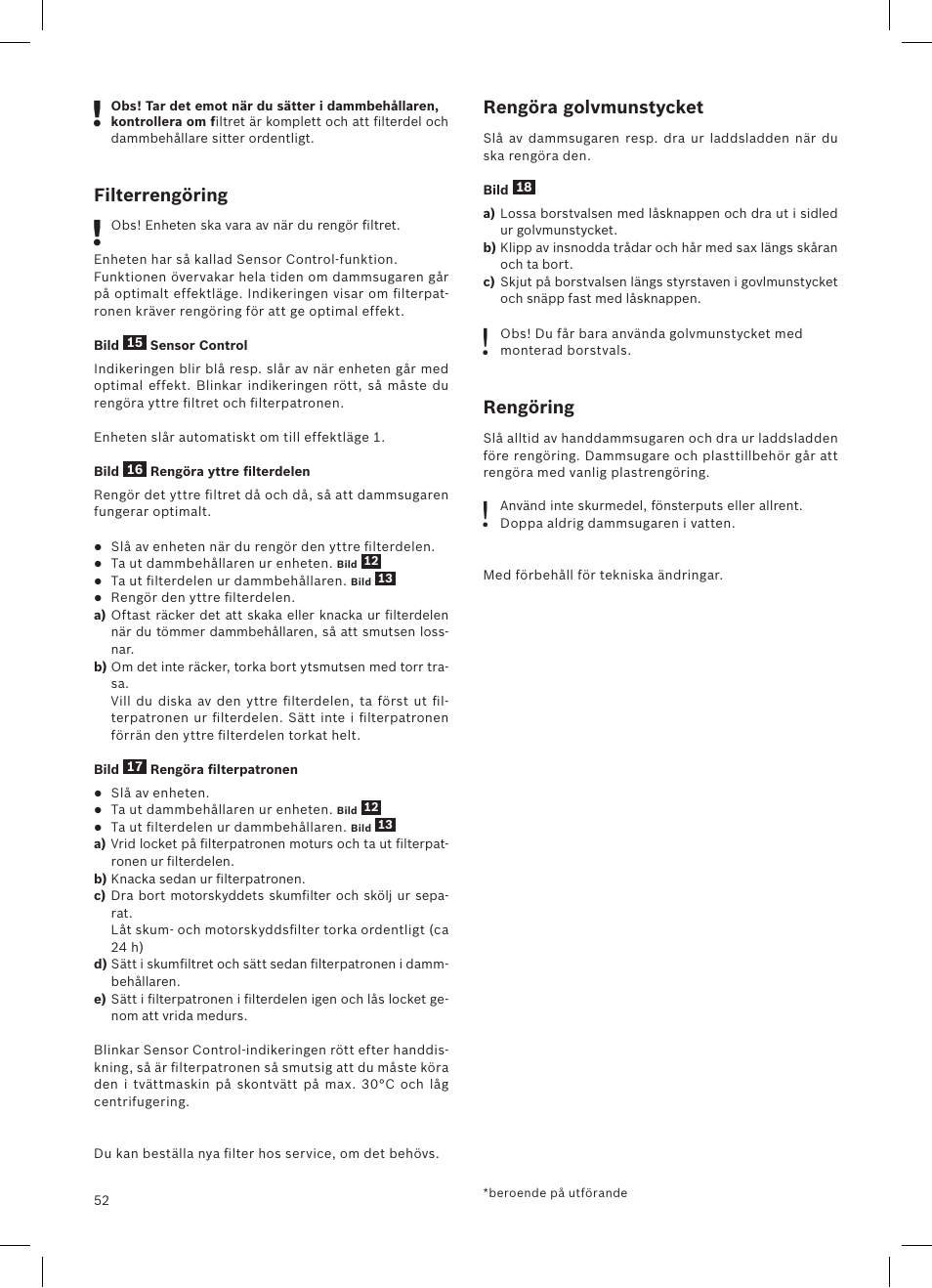 Bosch Athlet 252V Kabelloser Handstaubsauger BCH6255N1 dark navy User Manual | Page 53 / 108