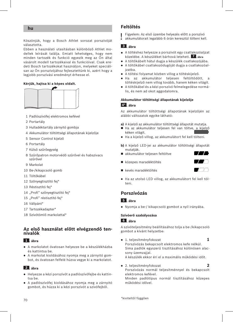 Bosch Athlet 252V Kabelloser Handstaubsauger BCH6255N1 dark navy User Manual | Page 71 / 108