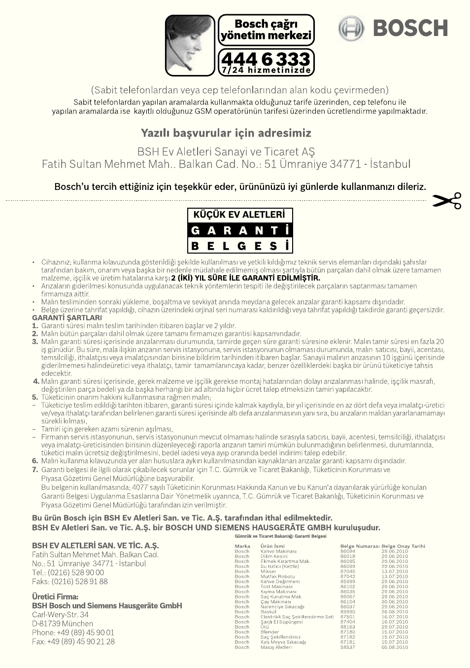 Bosch THD2023 Heißwasserspender Filtrino FastCup User Manual | Page 69 / 116