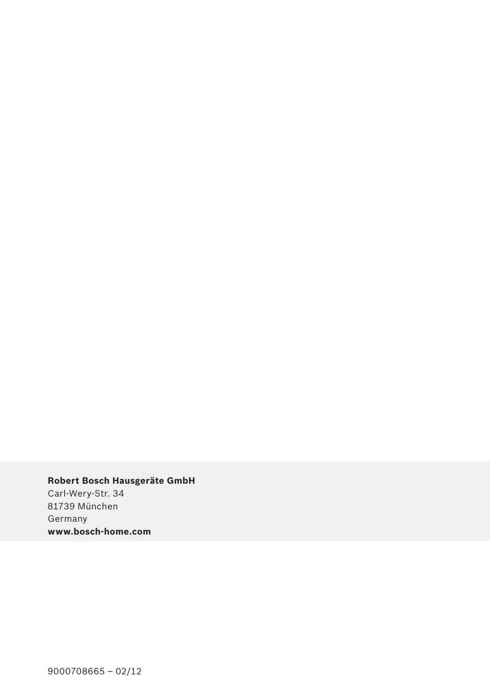 Bosch TWK3A014 Kunststoff Wasserkocher CompactClass Primärfarbe rot Sekundärfarbe Hellgrau User Manual | Page 62 / 62