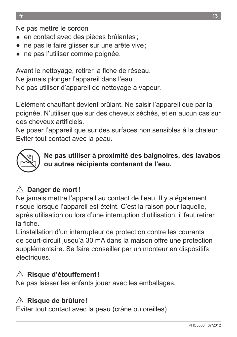 Bosch PHC5363 Lockenstab BrilliantCare Quattro-Ion User Manual | Page 15 / 102