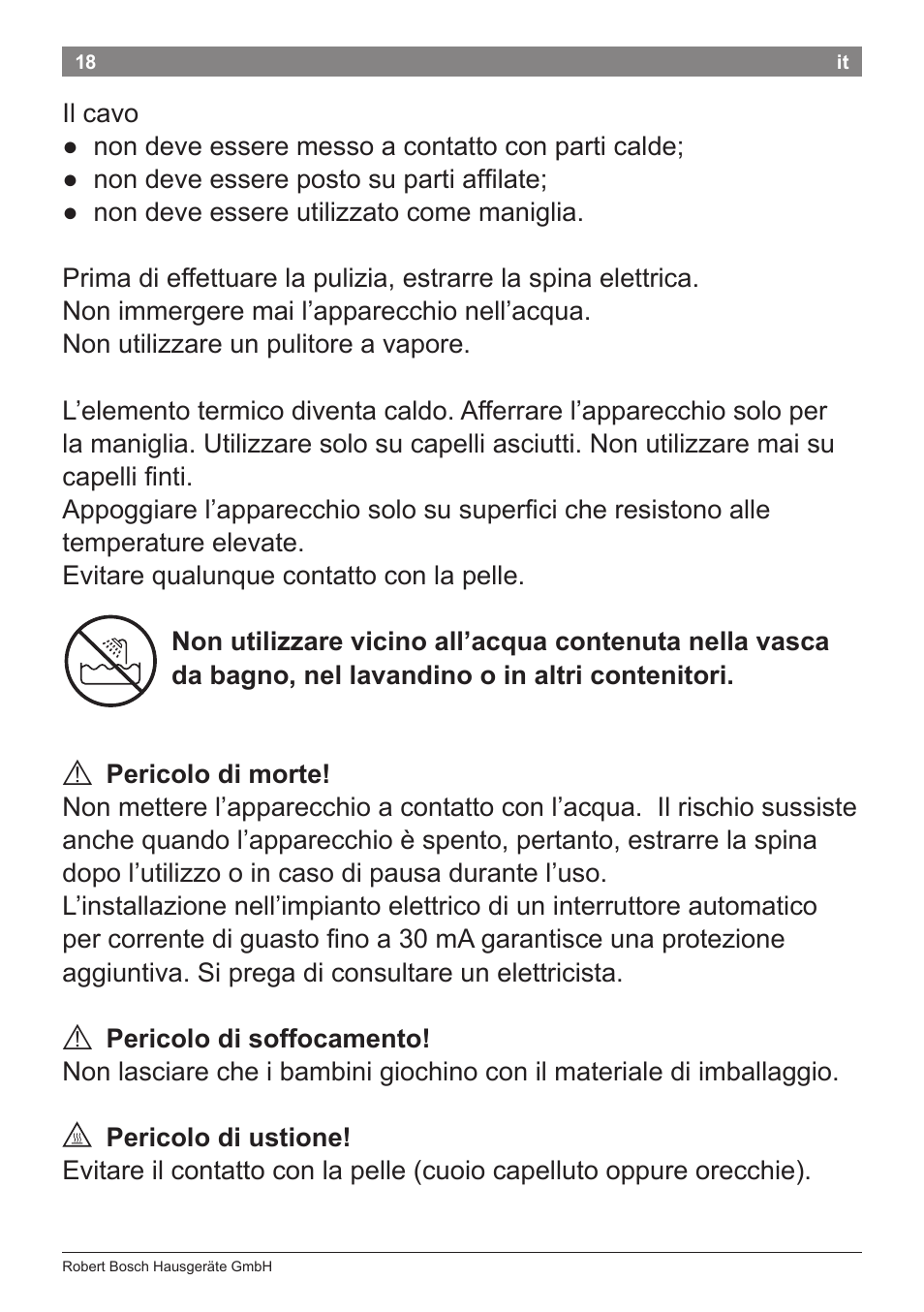 Bosch PHC5363 Lockenstab BrilliantCare Quattro-Ion User Manual | Page 20 / 102