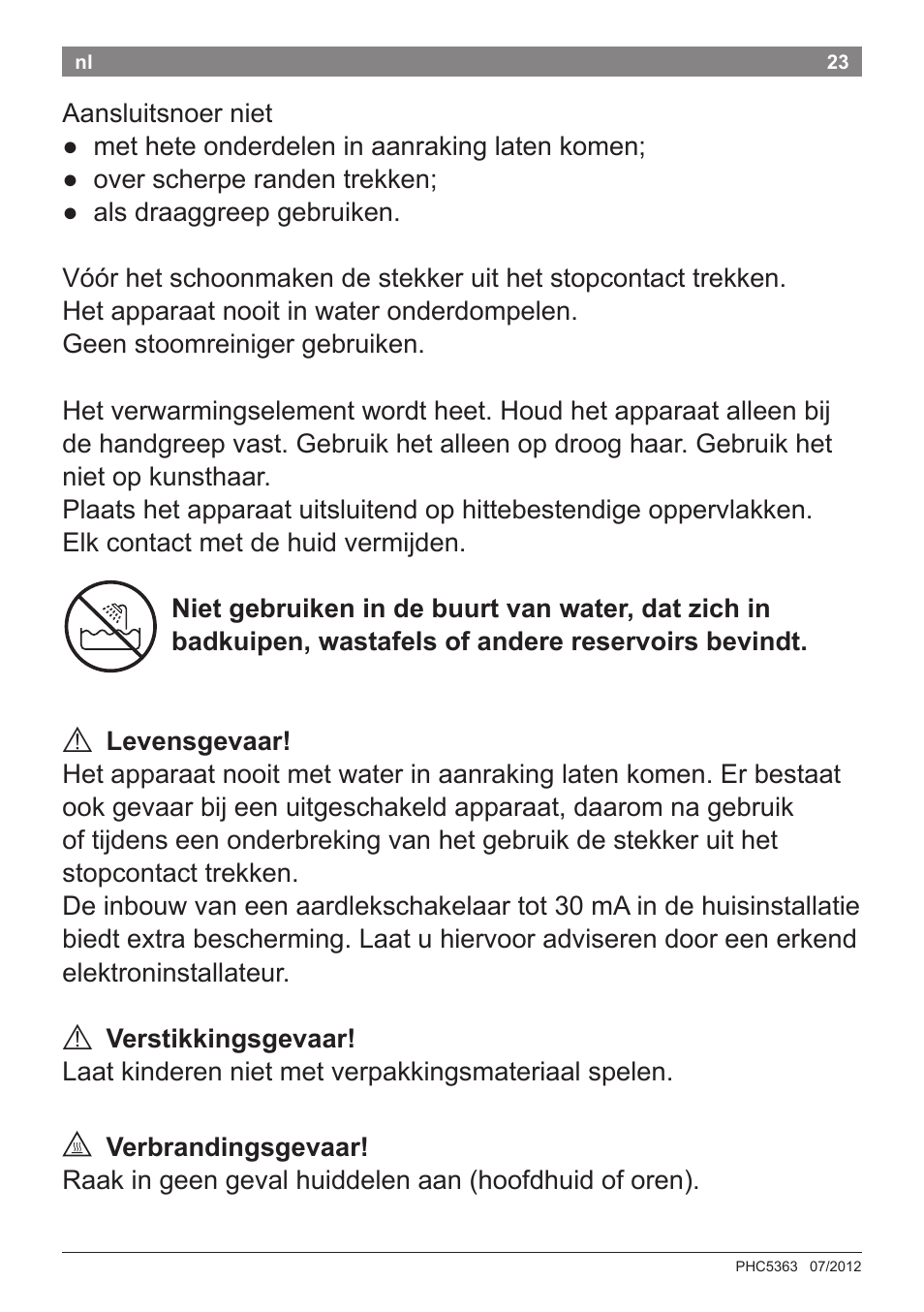 Bosch PHC5363 Lockenstab BrilliantCare Quattro-Ion User Manual | Page 25 / 102