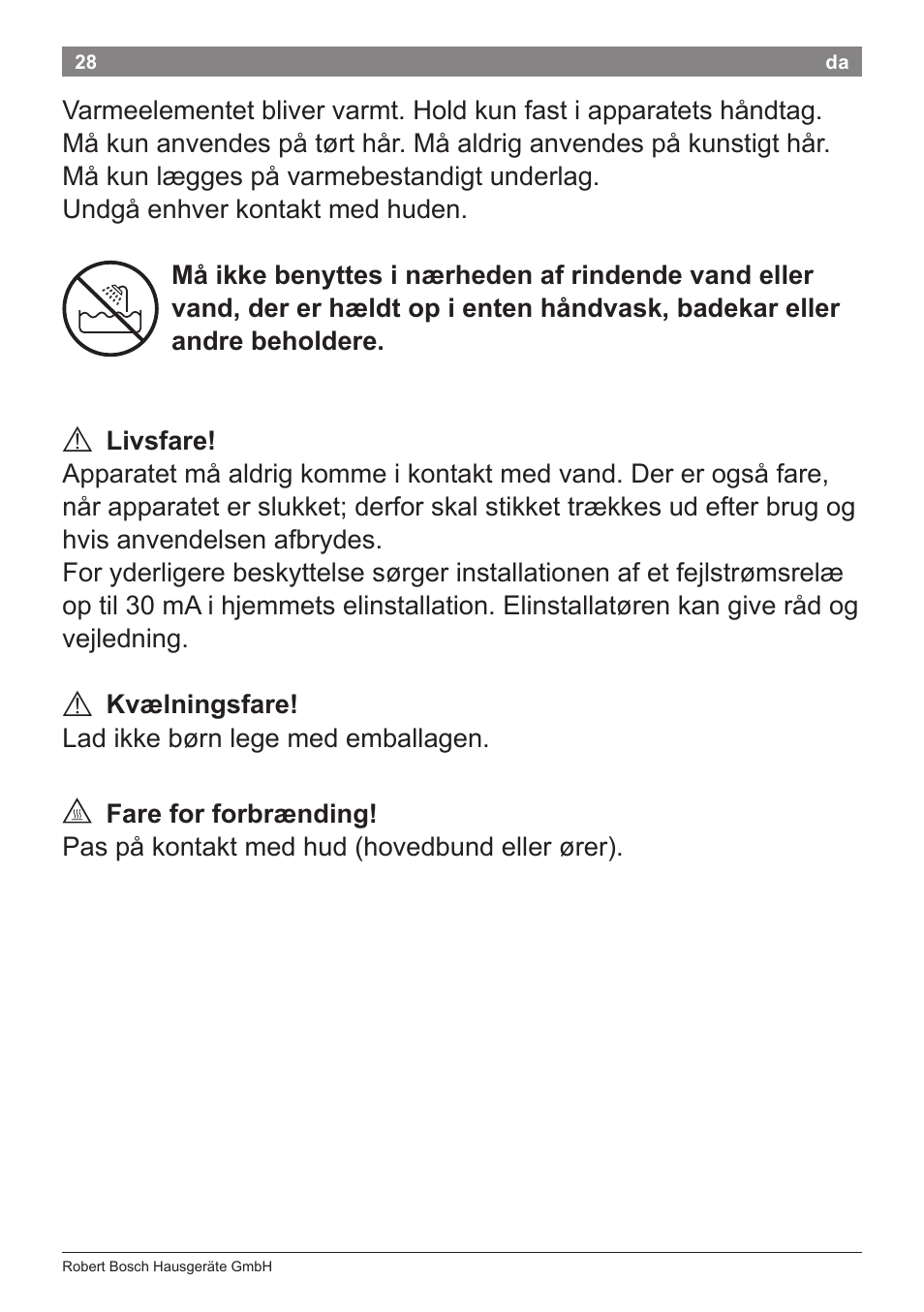 Bosch PHC5363 Lockenstab BrilliantCare Quattro-Ion User Manual | Page 30 / 102