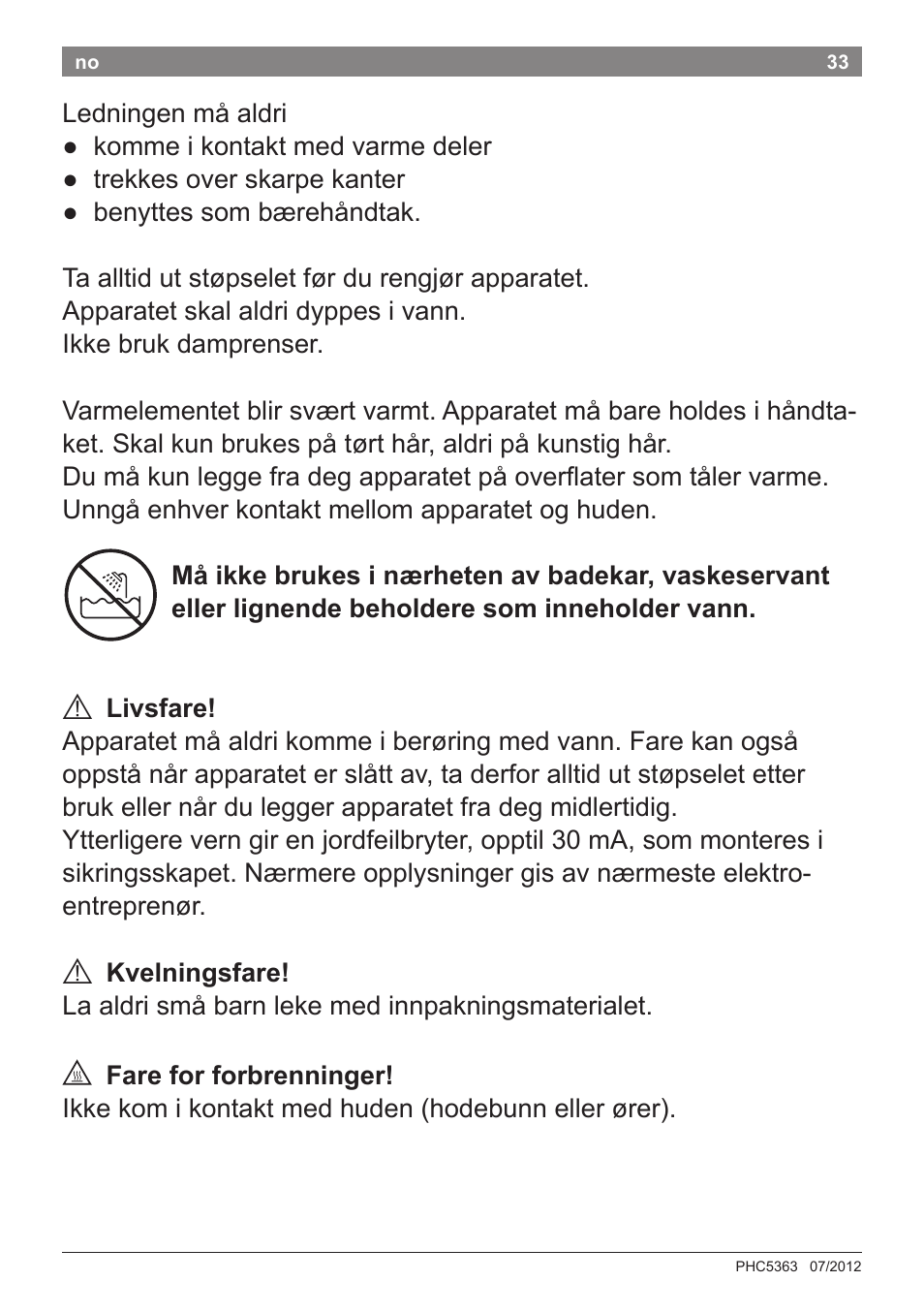 Bosch PHC5363 Lockenstab BrilliantCare Quattro-Ion User Manual | Page 35 / 102