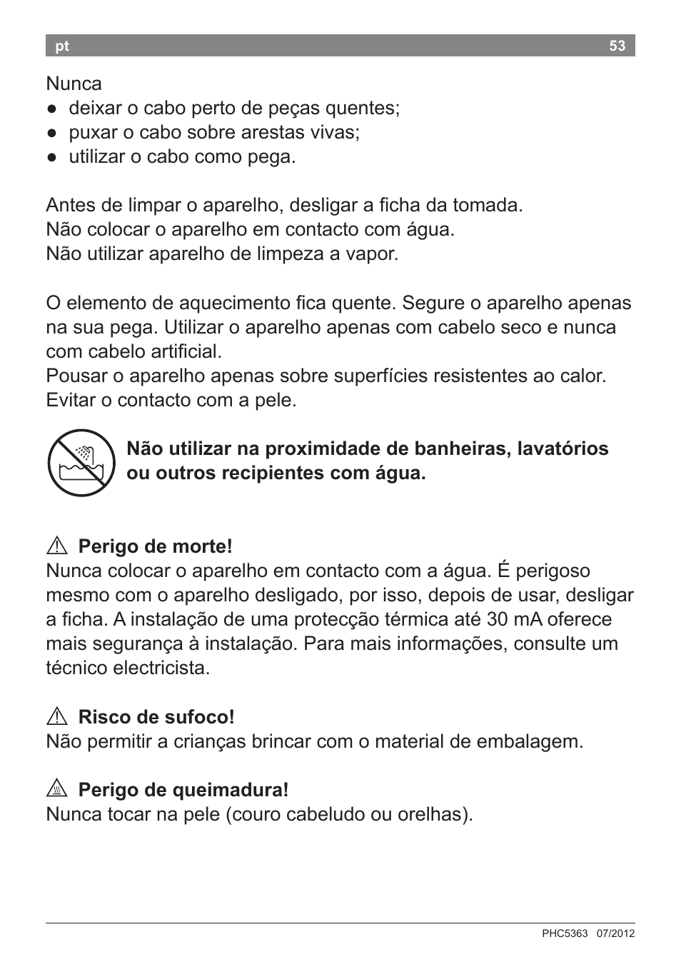Bosch PHC5363 Lockenstab BrilliantCare Quattro-Ion User Manual | Page 55 / 102