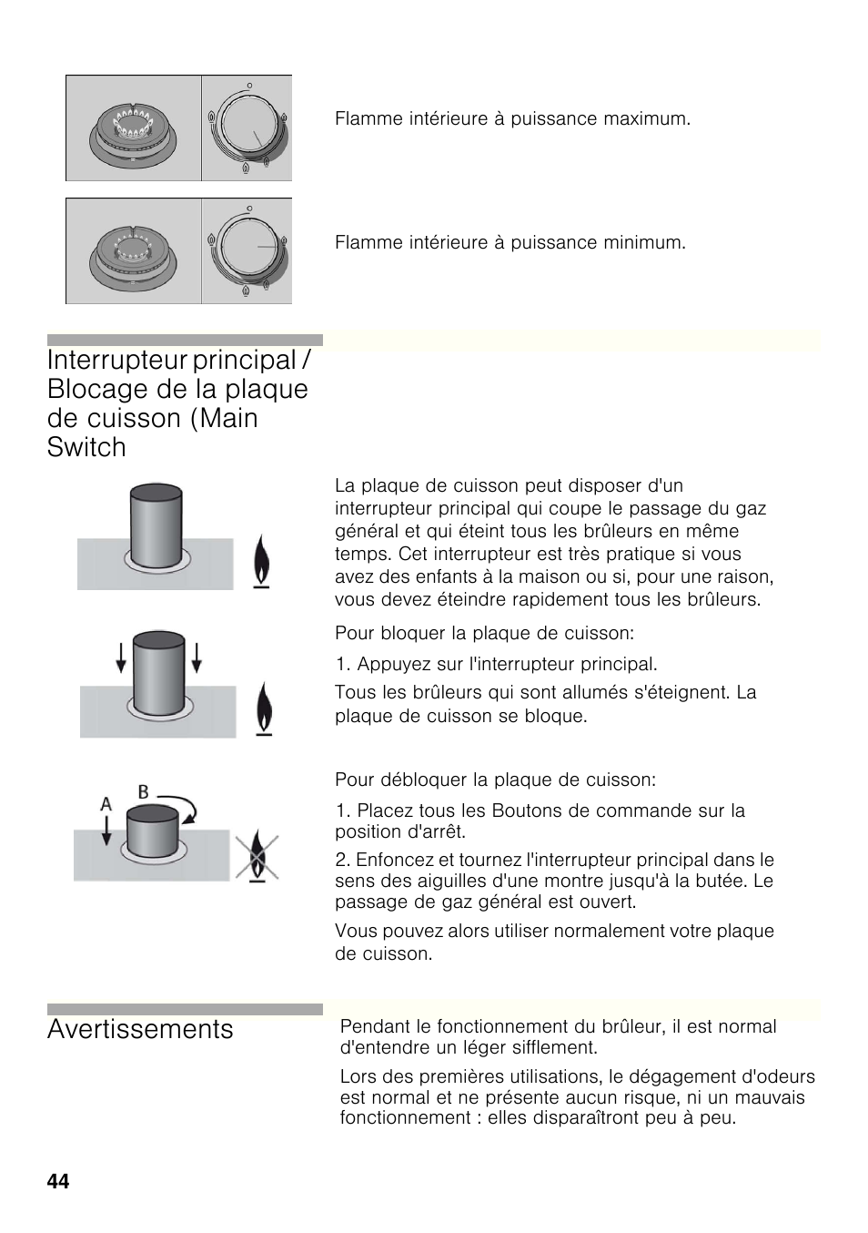 Bosch PRP626B70E Gas-Kochstelle Glaskeramik 60 cm User Manual | Page 43 / 118