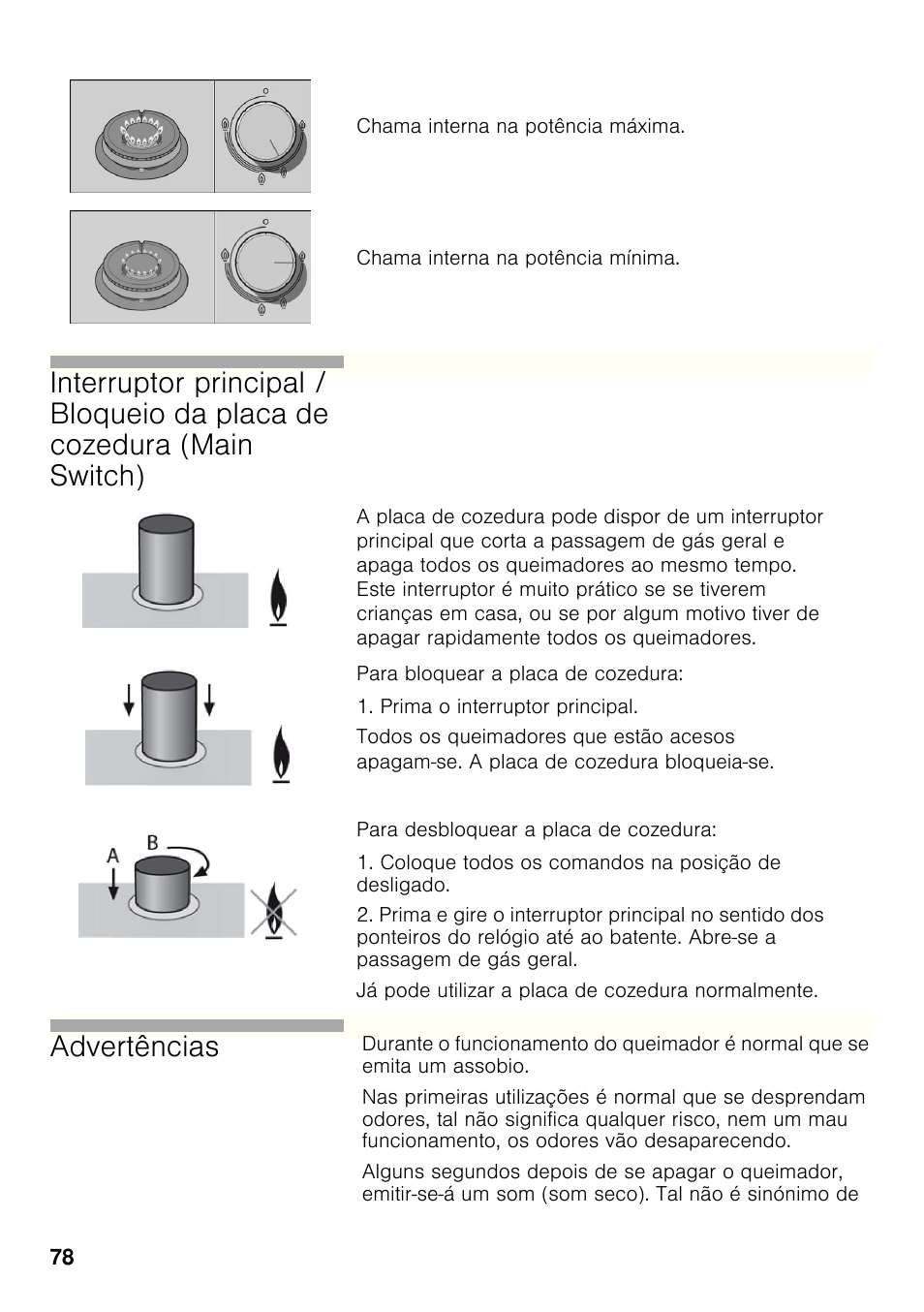 Bosch PRP626B70E Gas-Kochstelle Glaskeramik 60 cm User Manual | Page 77 / 118