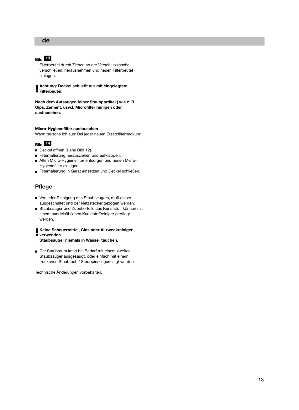Bosch flexa Handstaubsauger BHS21600 nordkapblau-metallic User Manual | Page 14 / 35