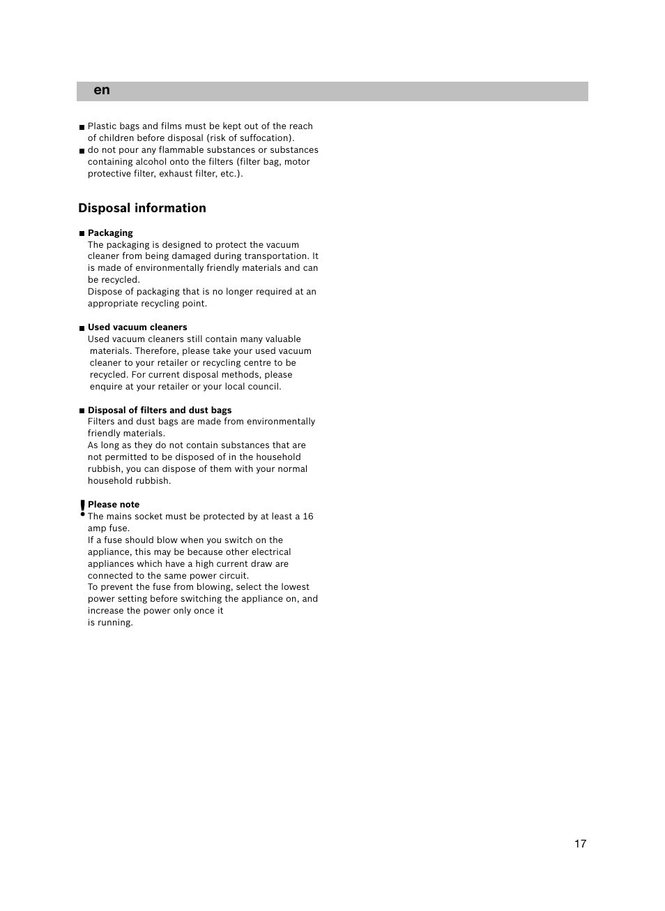 Bosch flexa Handstaubsauger BHS21600 nordkapblau-metallic User Manual | Page 18 / 35