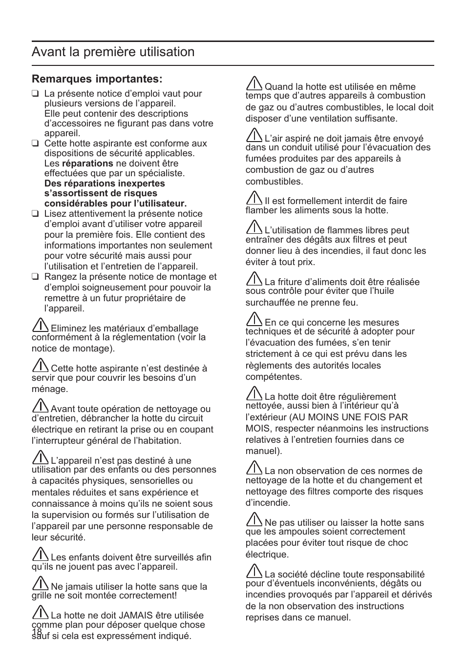 Avant la première utilisation | Bosch DWK096652 Edelstahl User Manual | Page 18 / 84