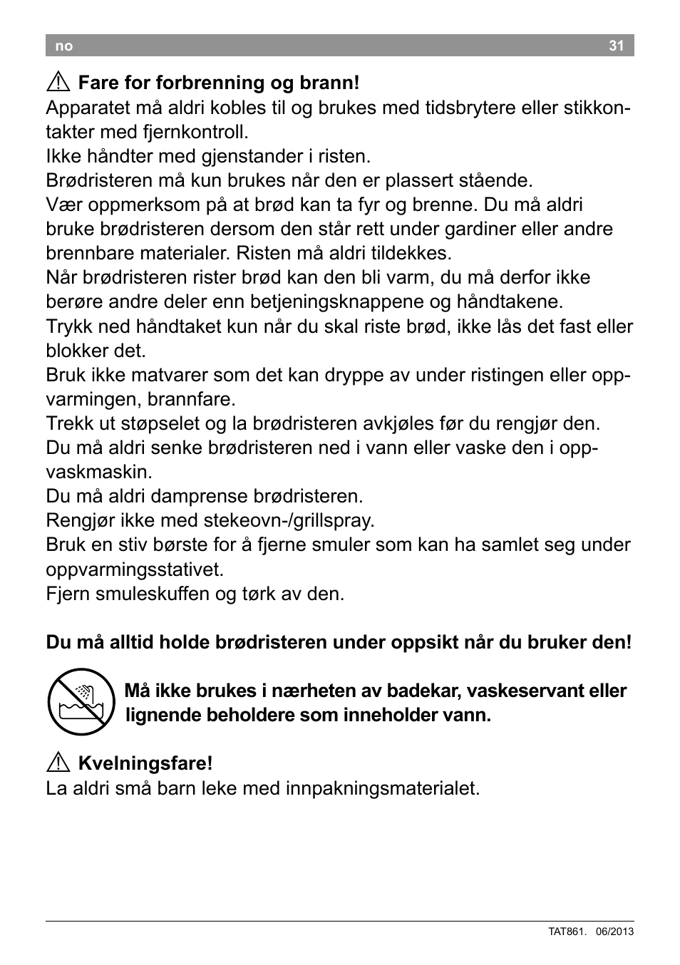 Bosch TAT8613 Kompakt-Toaster EdelstahlKunststoff Styline Primärfarbe schwarz Sekundärfarbe schwarz User Manual | Page 33 / 96