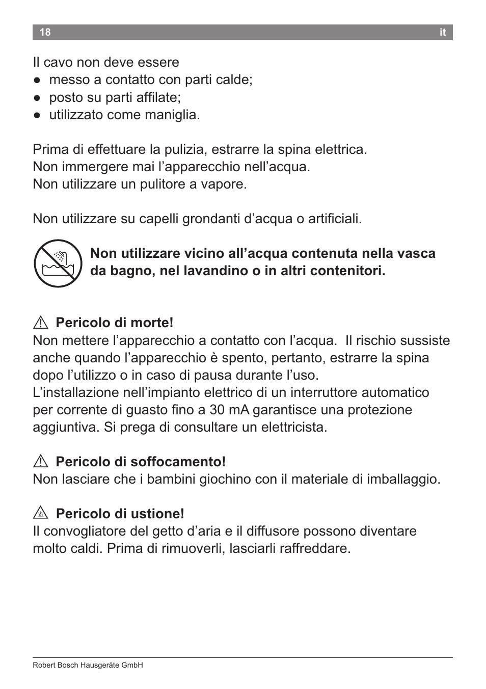 Bosch PHD5781 Haartrockner BrilliantCare Business User Manual | Page 20 / 106