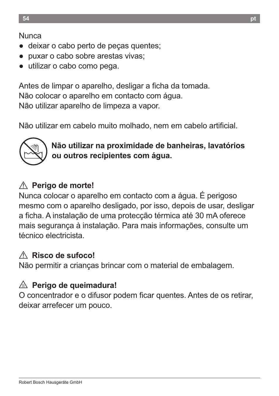 Bosch PHD5781 Haartrockner BrilliantCare Business User Manual | Page 56 / 106