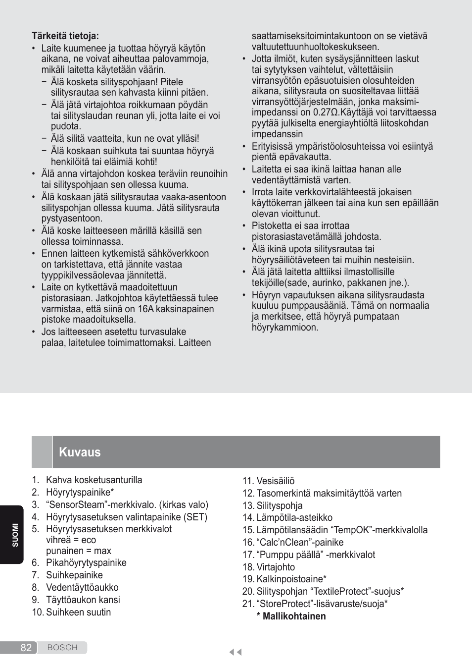 Kuvaus | Bosch Kompakt-Dampfgenerator Sensixx´x DI90 AntiShine TDI902836A magic night blue weiß User Manual | Page 82 / 188