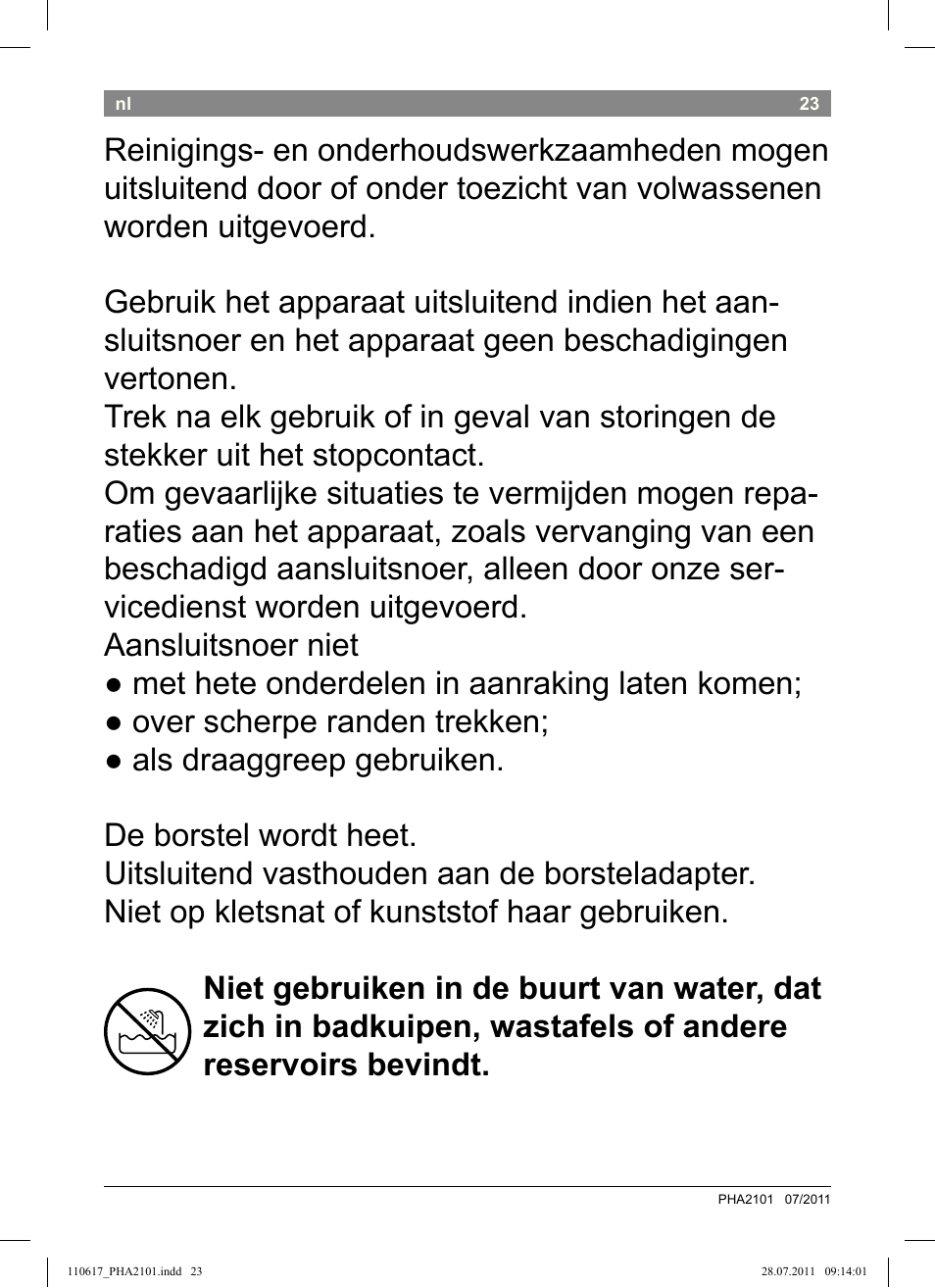 Bosch PHA2101 Warmluftstylingbürste StarShine CurlStyle User Manual | Page 25 / 97