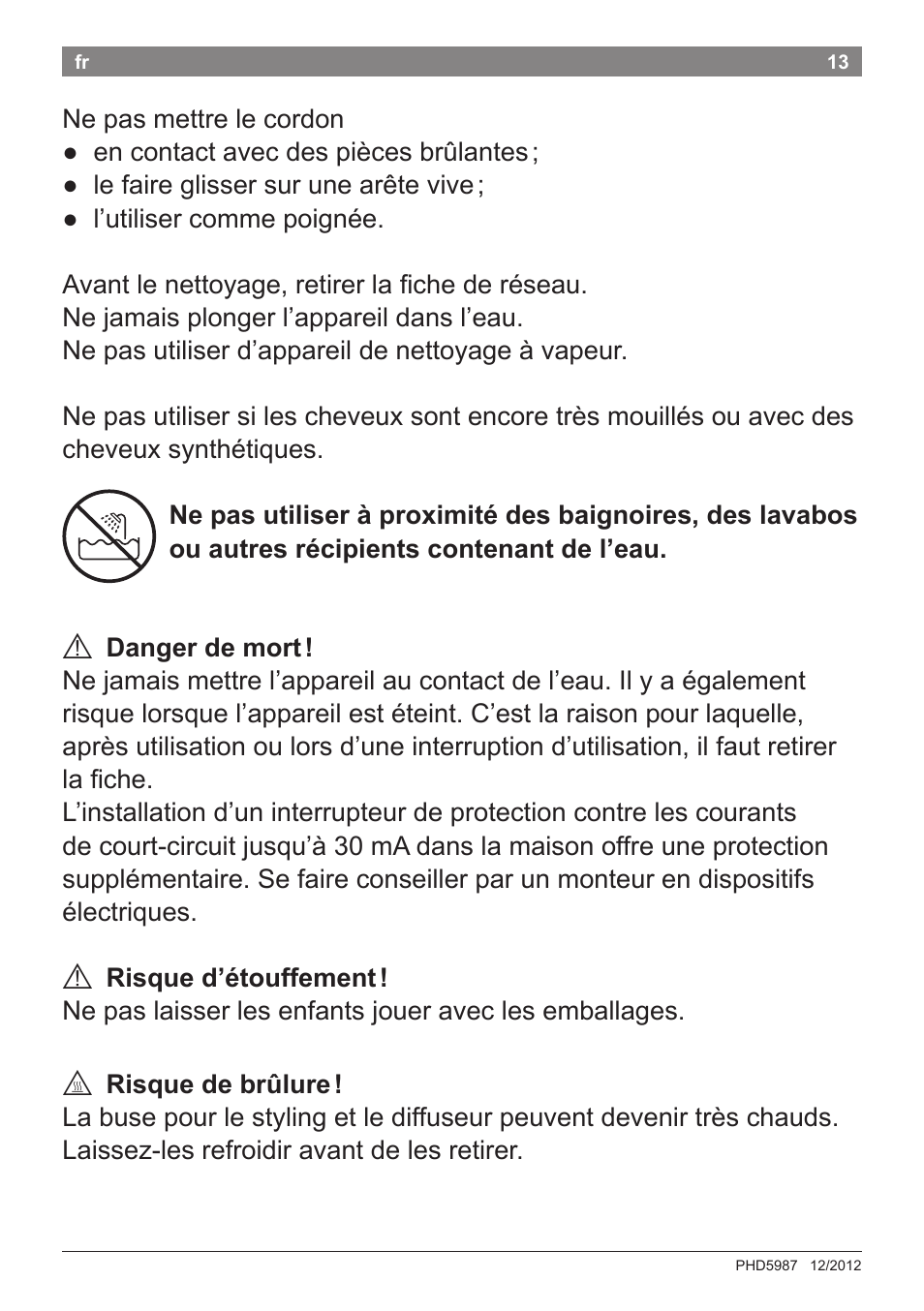 Bosch PHD5987 Haartrockner BrilliantCare Keratin Advance User Manual | Page 15 / 112