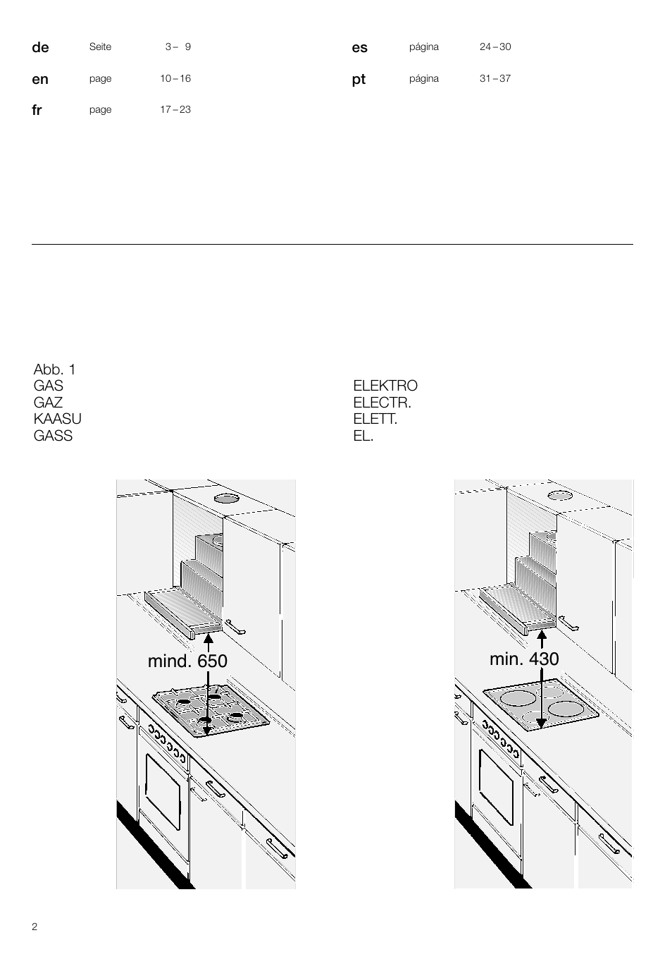 Bosch DHI645H grau-metallic Flachschirmhaube 60 cm User Manual | Page 2 / 40