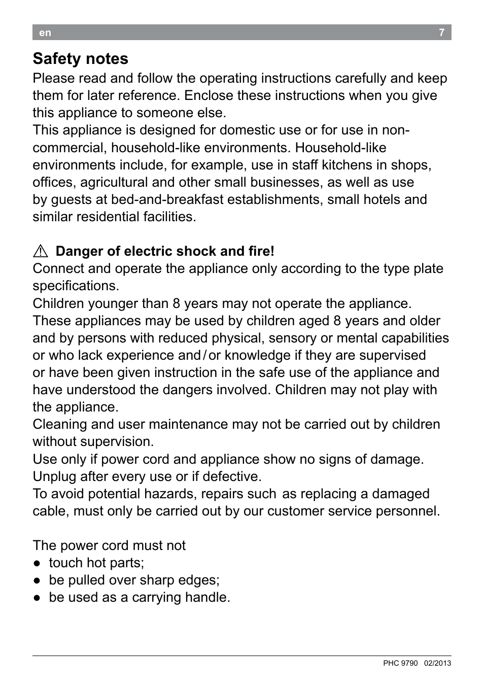 Bosch PHC9790 Lockenstab ProSalon Big Hair User Manual | Page 9 / 108