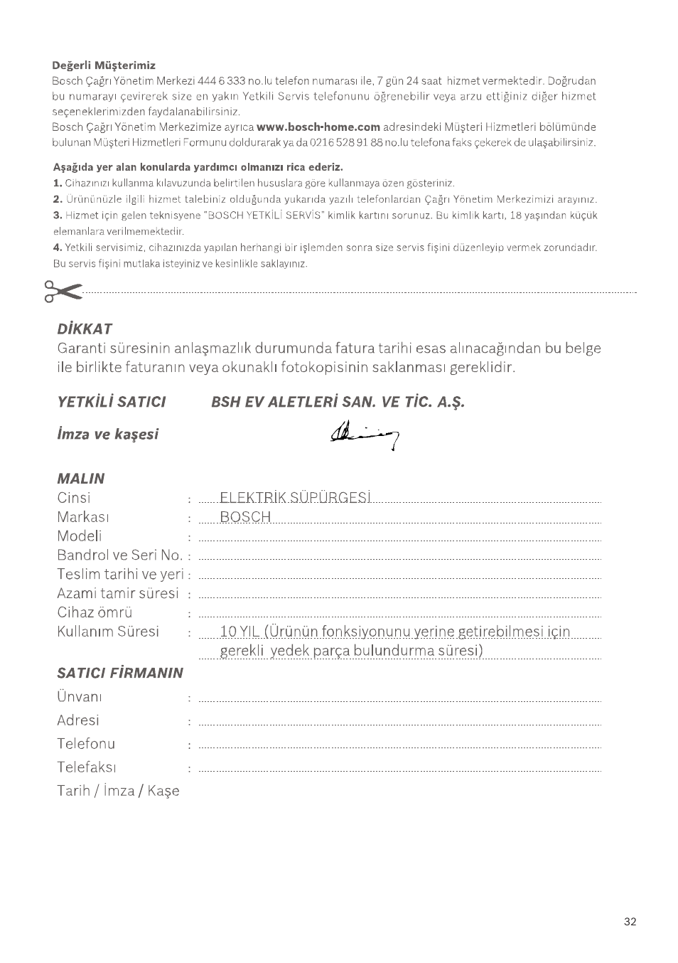 Bosch GL-30 Bodenstaubsauger mit Staubbeutel BGL32200 nordkapblau-metallic User Manual | Page 32 / 45