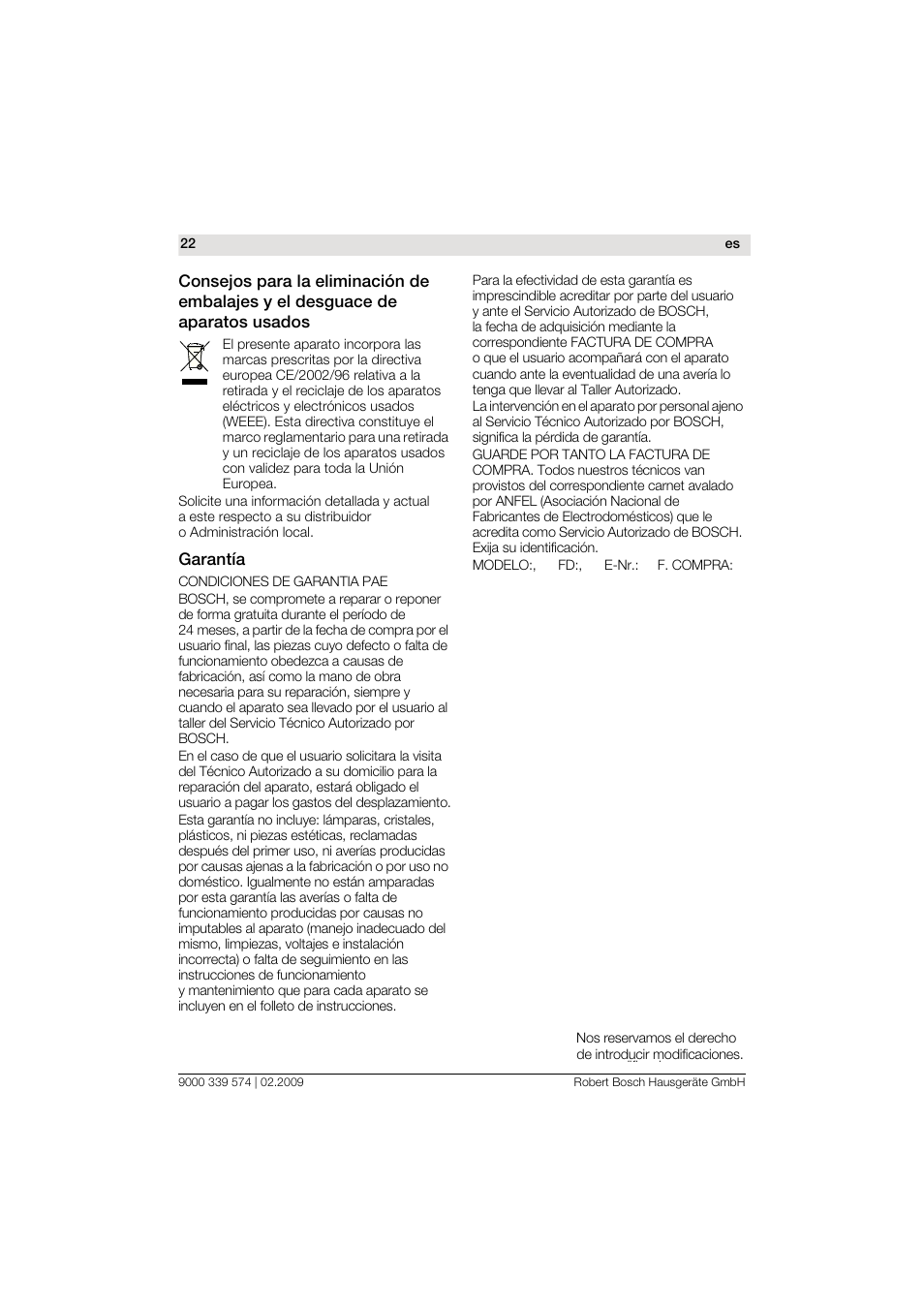 Bosch PHD7967 Haartrockner FancyTouch User Manual | Page 22 / 47