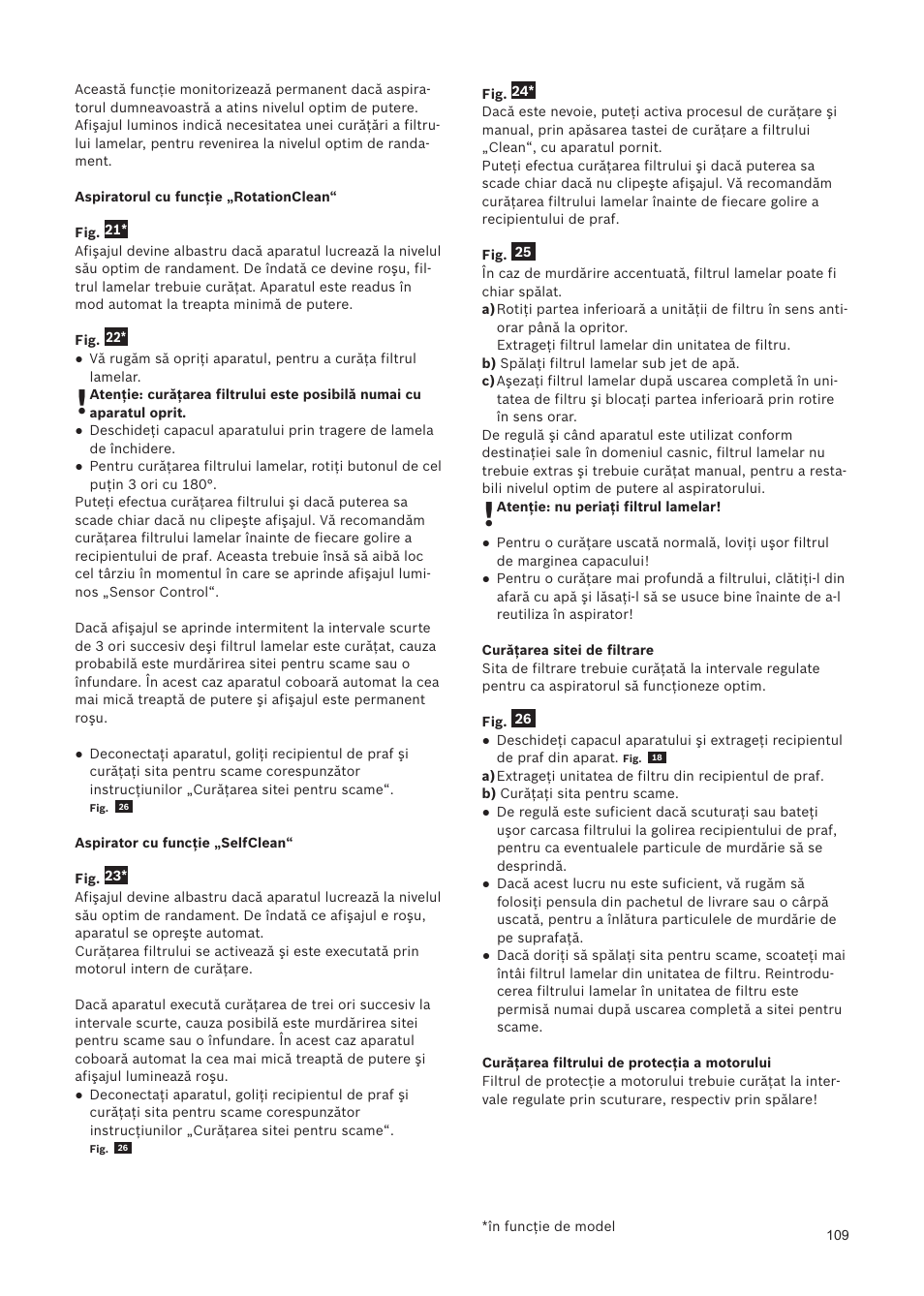 Bosch Relaxxx ProSilence66 Beutelloser Bodenstaubsauger BGS5SIL66A schwarz User Manual | Page 110 / 142