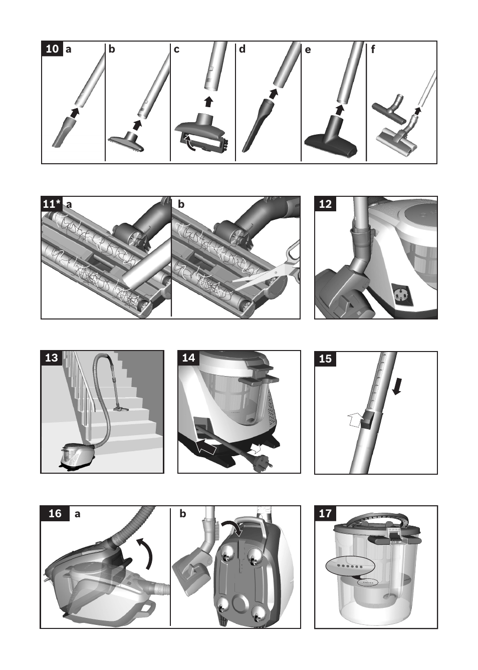 Bosch Relaxxx ProSilence66 Beutelloser Bodenstaubsauger BGS5SIL66A schwarz User Manual | Page 137 / 142