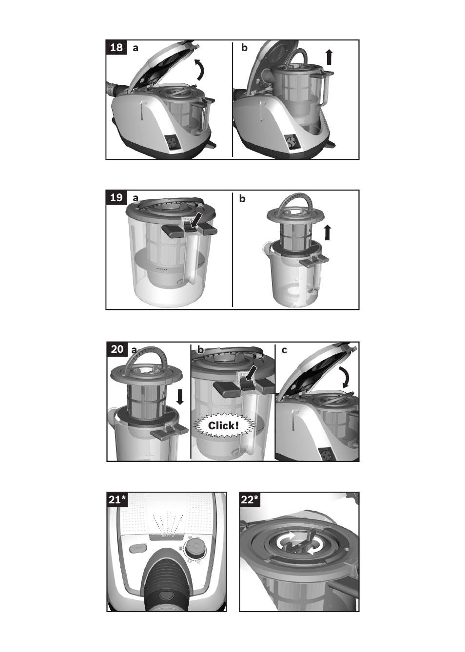 Bosch Relaxxx ProSilence66 Beutelloser Bodenstaubsauger BGS5SIL66A schwarz User Manual | Page 138 / 142