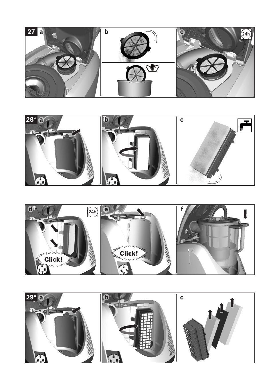 Bosch Relaxxx ProSilence66 Beutelloser Bodenstaubsauger BGS5SIL66A schwarz User Manual | Page 140 / 142