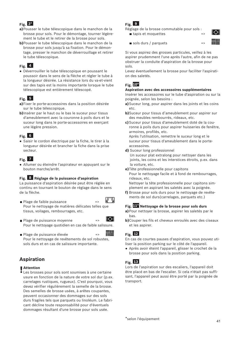 Aspiration | Bosch Relaxxx ProSilence66 Beutelloser Bodenstaubsauger BGS5SIL66A schwarz User Manual | Page 42 / 142