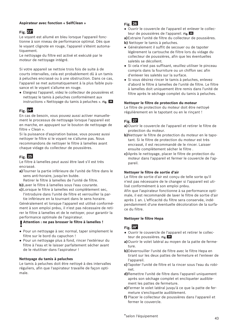 Bosch Relaxxx ProSilence66 Beutelloser Bodenstaubsauger BGS5SIL66A schwarz User Manual | Page 44 / 142
